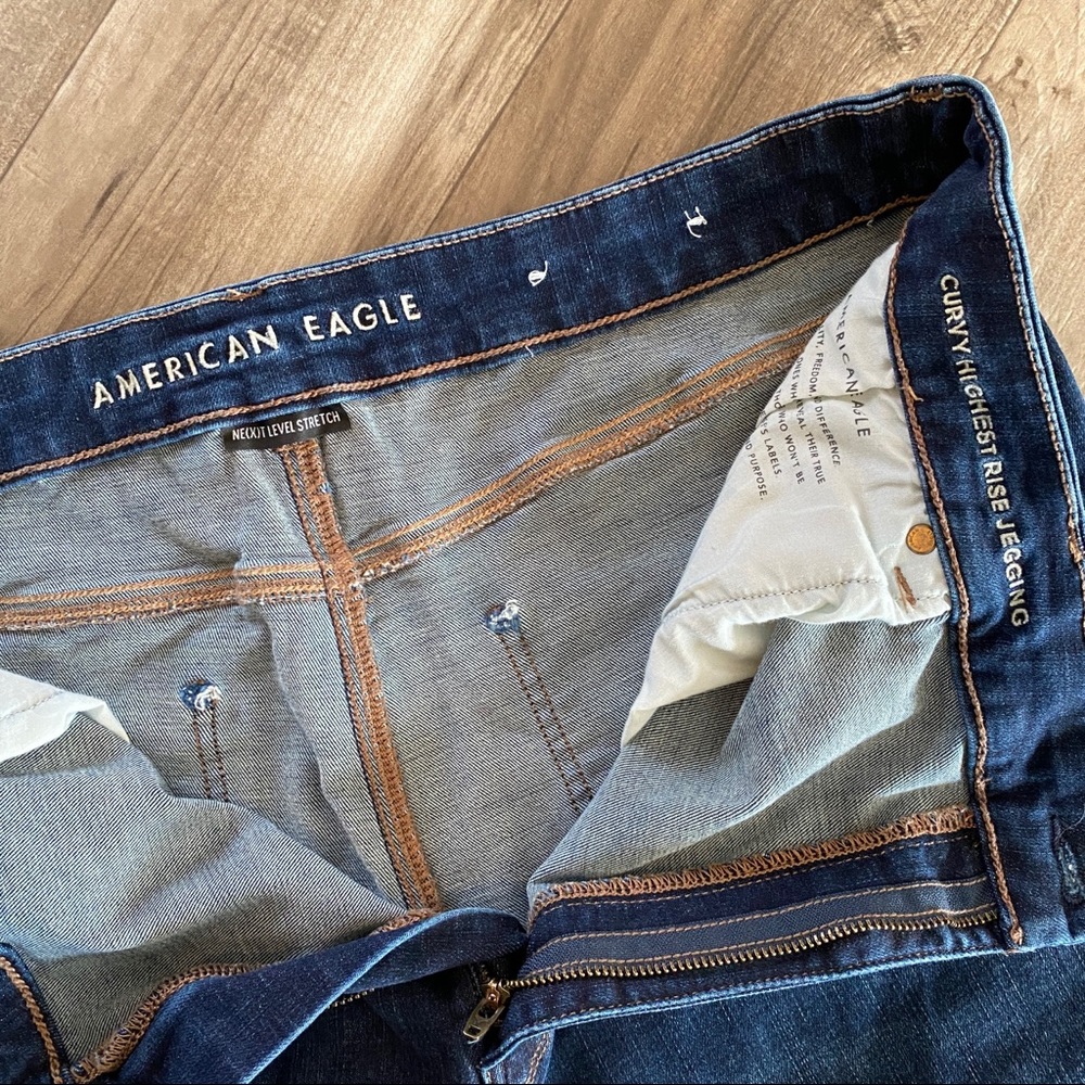 AE Curvy Highest Rise Jeggings size 22 - Picture 7 of 8
